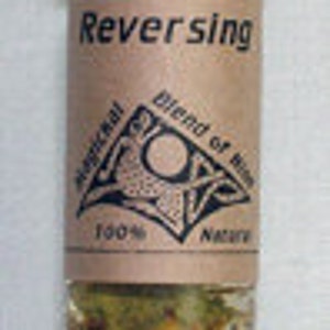 Reversing Oil: Magick Spell Blend, Natural Herbs (2 Drams)