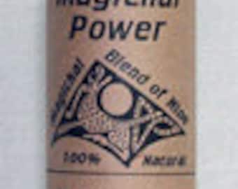 Magickal Power Oil: natuurlijke kruiden, kaars branden, spreuken