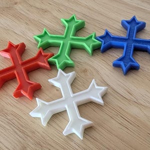 Small Etched Coptic Cross