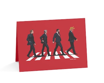 "Fab Four Pennsylvania Ave ""Grußkarte"" - Grußkarte - Butterfly Road Design."