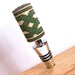 Green Bronze Ivory Beaded  Celtic Knot Bottle Stopper