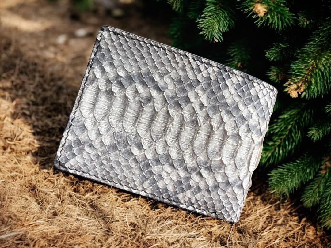 Python Cowboy Wallets Handmade Natural Python Leather Bifold Wallet: Custom Exotic Wallet ...