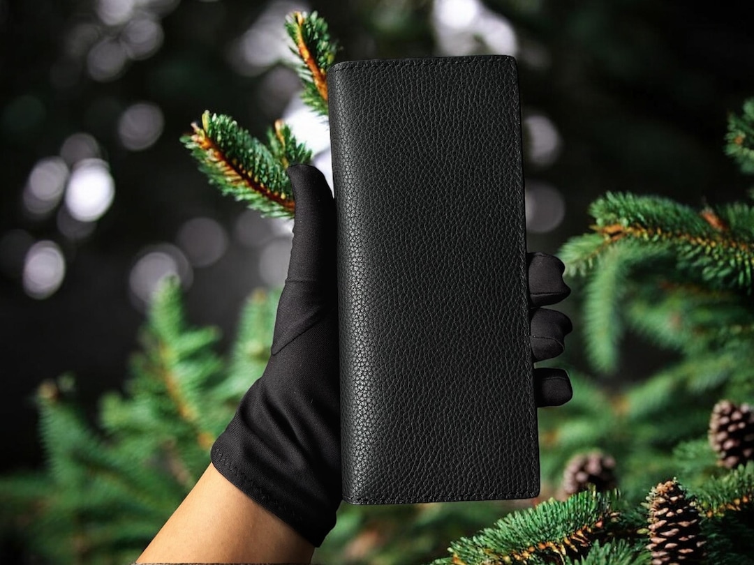 Camberwell Long Wallet Shiny Smooth Leather (Black)