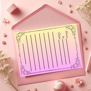 Druckbare Blumenbriefvorlage zum Muttertag – Personalisiertes Briefpapier für herzliche Botschaften