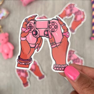 Gamer girl - Pink Vinyl sticker