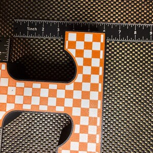 Checkered Power T from Tennessee - Classic University of Tennessee Sign