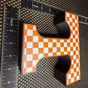 Checkered Power T from Tennessee - Classic University of Tennessee Sign