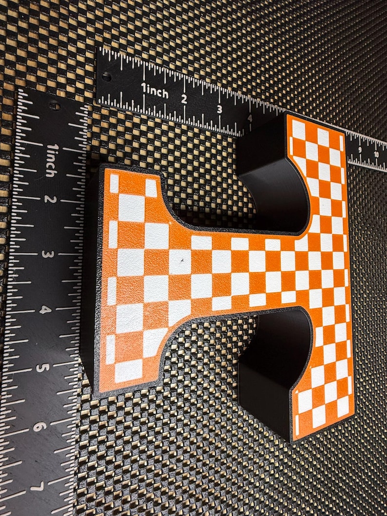 Checkered Power T from Tennessee - Classic University of Tennessee Sign