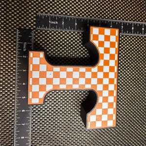 Checkered Power T from Tennessee - Classic University of Tennessee Sign