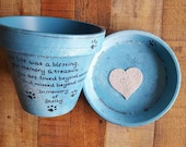 Pet Loss Gift - Pet Memorial Gift - Pet Sympathy Gift - Painted Flower Pot - Dog Memorial - Cat Memorial - Pet Memorial Planter