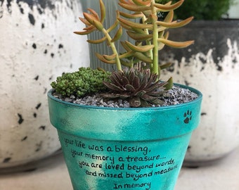 Dog Sympathy Cat Sympathy Sympathy Pet Gift Flower Pot | Etsy