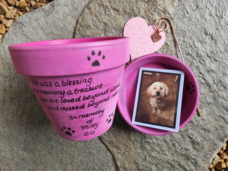 Personalized Pet Memorial Dog Memorial Gift Cat Memorial Gift Pet Sympathy Pet Loss Sympathy Pet Loss Gift Sympathy Dog Gift Hot Pink
