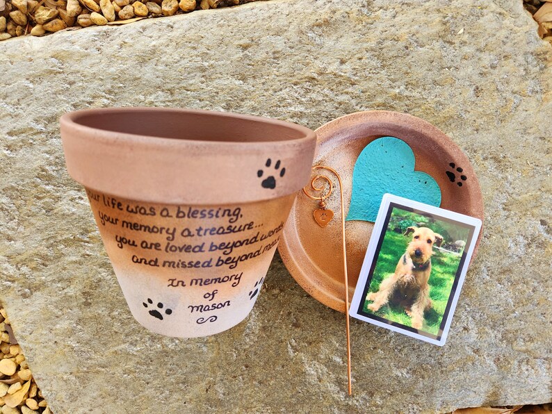 Personalized Pet Memorial Dog Memorial Gift Cat Memorial Gift Pet Sympathy Pet Loss Sympathy Pet Loss Gift Sympathy Dog Gift Bronze Gradient