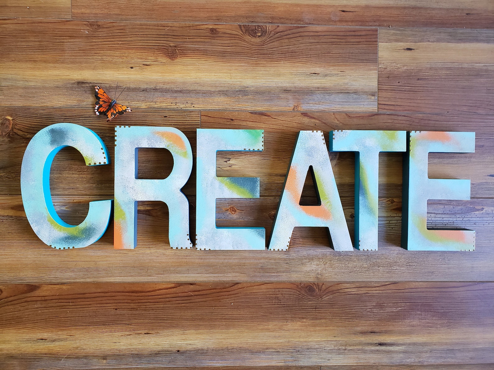 Create Sign The Word Create Playroom Decor Kids Wall Etsy