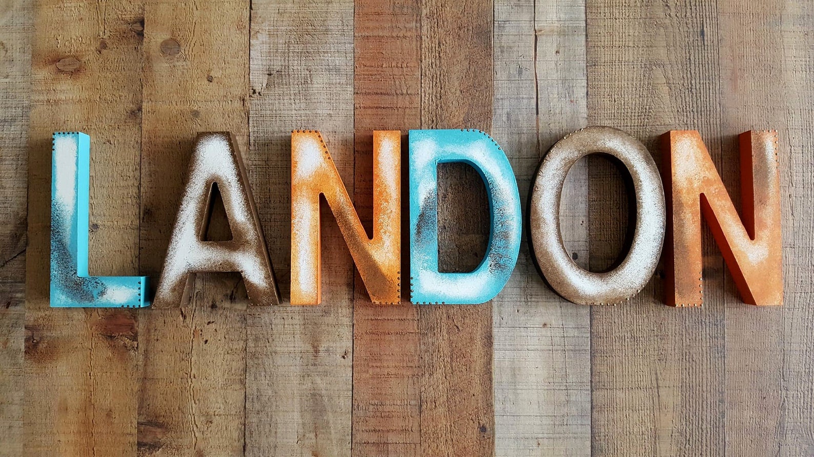 Boy Name Letters Rustic Wall Letters Nursery Letters Etsy