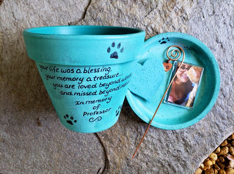 Memorial Gift for Dog Memorial Planter Garden Memorial for Etsy