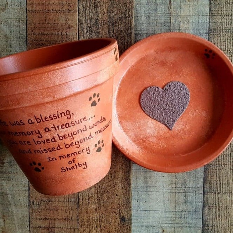Large Planter Pet Sympathy Gift Dog Memorial Gift Etsy