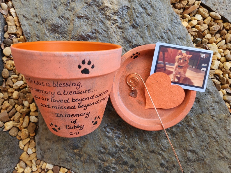 Personalized Pet Memorial Dog Memorial Gift Cat Memorial Gift Pet Sympathy Pet Loss Sympathy Pet Loss Gift Sympathy Dog Gift Orange