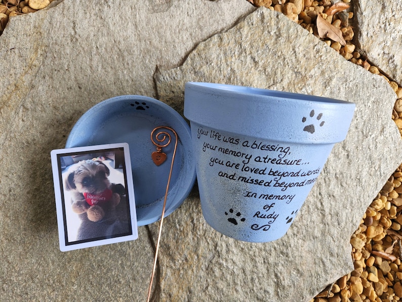 Pet Loss Gift Dog Dog Memorial Gift Pet Memorial Gift Pet Loss Sympathy Garden Cat Memorial Rainbow Bridge Dog Gift Pet Grief image 3