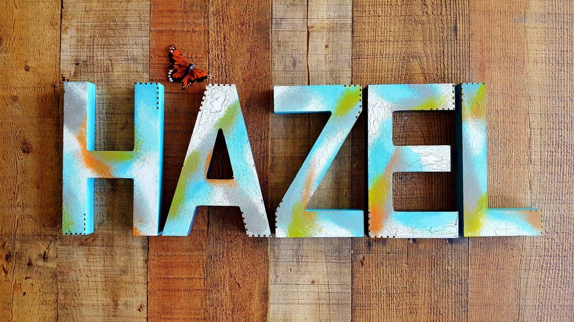 Boy Name Letters Rustic Wall Letters Nursery Letters Etsy