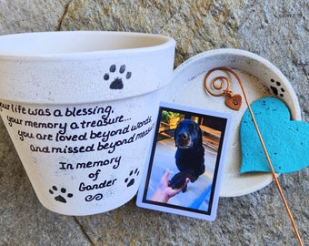 Pet Loss Sympathy Gift | Rainbow Bridge Dog Gift | Dog Memorial Gift | Pet Memorial Gift | Personalized Pet Memorial | Garden Memorial