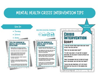 Mentale Gesundheit, Therapie, Notfallintervention, Schule, Zuhause, Arbeitsblätter, Ratgeber