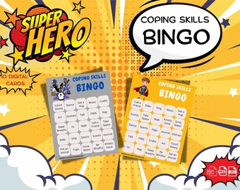 Superhelden Bewältigungsfähigkeiten BINGO