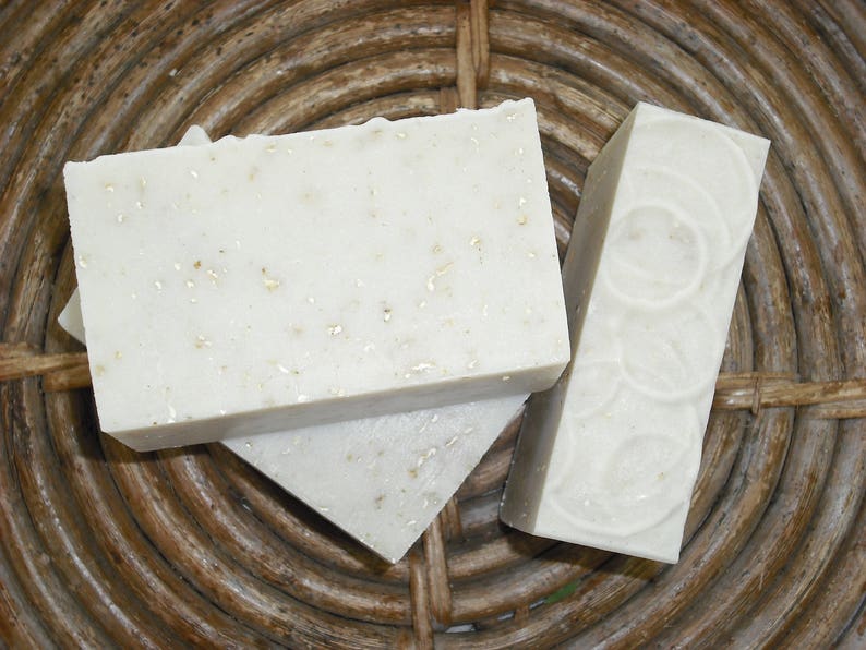 Pumice Soap / For Mechanics, Gardeners or anyone with dirt ridden hands / Pumice Powder, Neem Oil, Oatmeal / Handmade Exfoliation Soap image 2