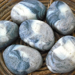 Stone Soap / Rock Pebble Soap / Coffee Scented / Marbleized looking Artisan Soap / Hand stamped muslin bag included