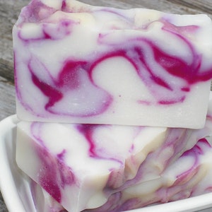 Blackberry Vanilla Soap / Handmade Soap / Cold Process Soap image 1