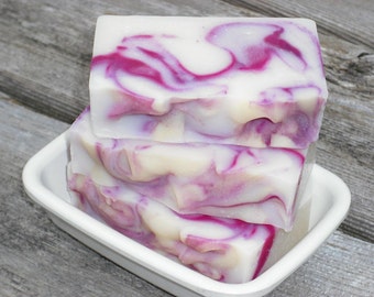 Blackberry Vanilla Soap / Handmade Soap / Cold Process Soap