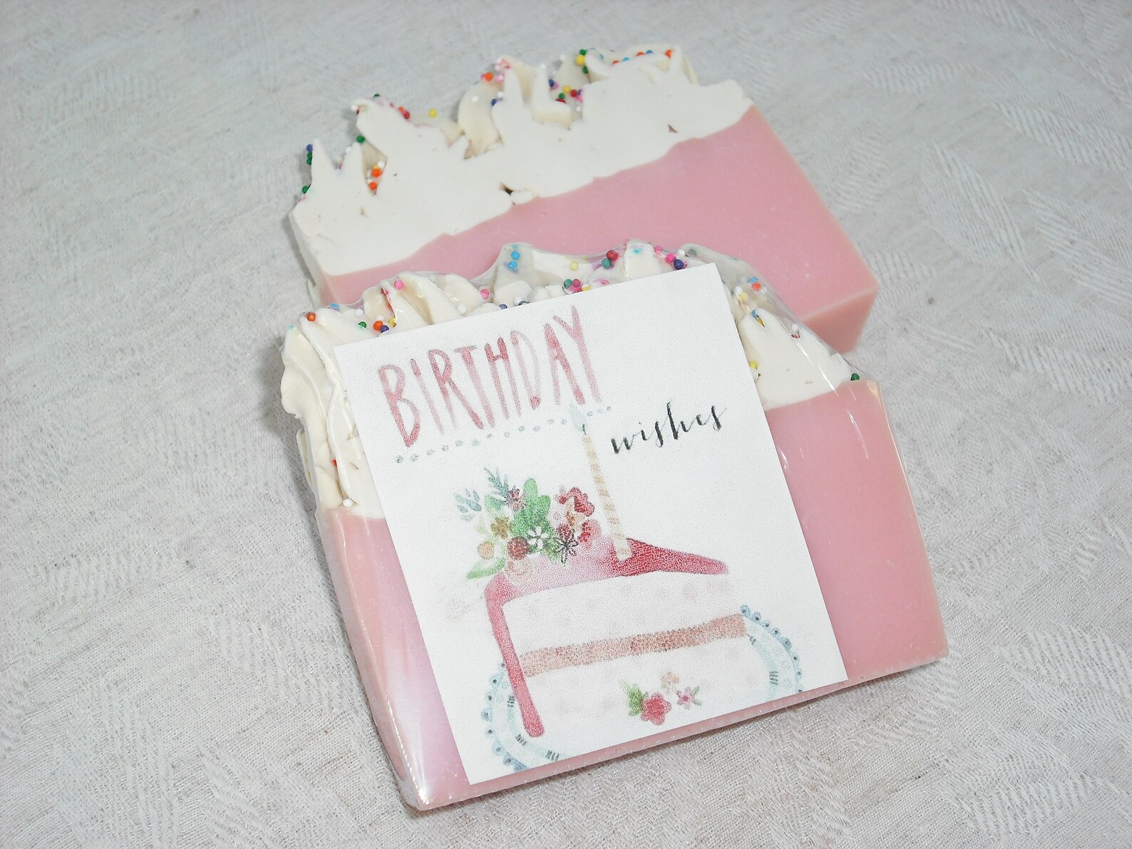 Happy Birthday Soap / Birthday Soap / Birthday Cake Soap / Etsy