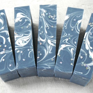 Starry Night Soap / Activated Charcoal Added / Handmade Artisan Soap