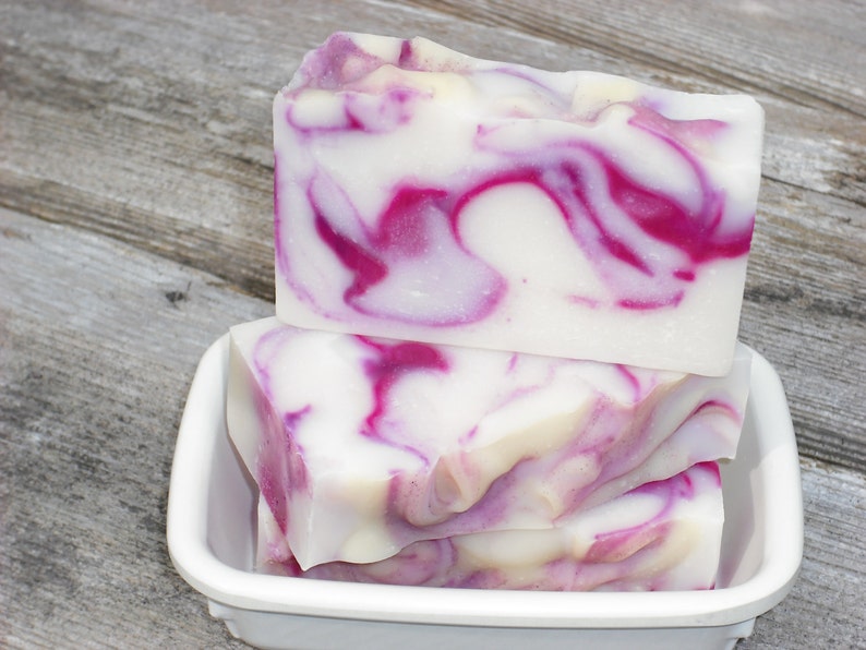 Blackberry Vanilla Soap / Handmade Soap / Cold Process Soap image 2