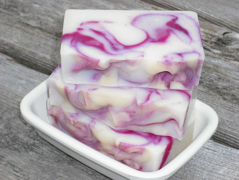 Blackberry Vanilla Soap / Handmade Soap / Cold Process Soap image 3