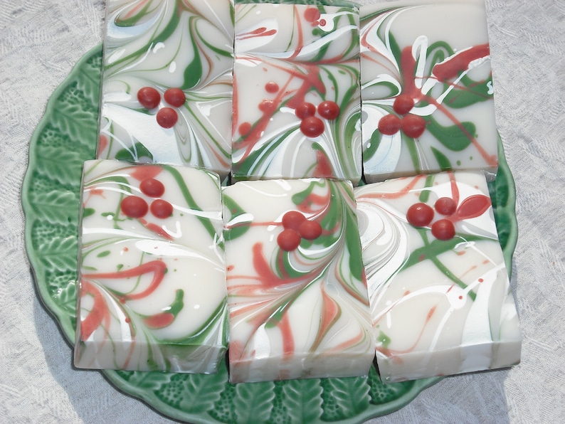 HOLIDAY Soap CHRISTMAS Soap / pre order / 6 bars / Rosemary | Etsy