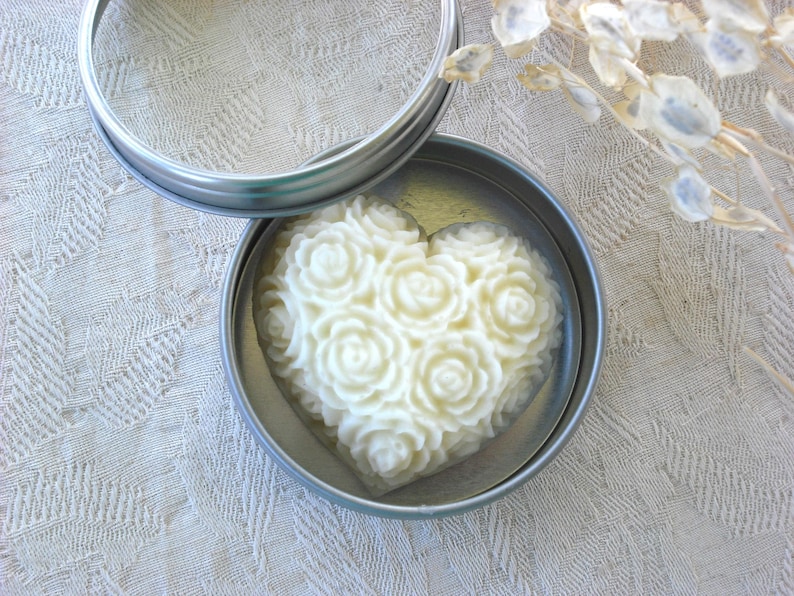 Solid Lotion Bar / 25+ Scent and Design Choices / Shea and Cocoa Butter Body Butter filigree heart
