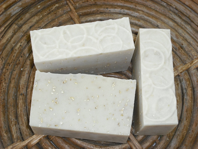 Pumice Soap / For Mechanics, Gardeners or anyone with dirt ridden hands / Pumice Powder, Neem Oil, Oatmeal / Handmade Exfoliation Soap image 1