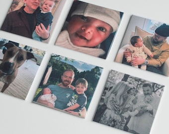 Custom Photo Magnets, Fridge Decal, Fridge Magnets, Personalized Refrigerator Magnet, Gift for Dad, Gift for Mom, Custom Family Photo Magnet