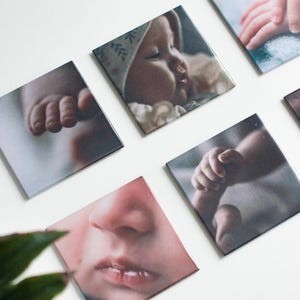 New Parents Gifts, Custom Photo Magnets, Fridge Decal, Fridge Magnets, Personalized, Gift for Dad, Gift for Mom, Custom Family Photo Magnet