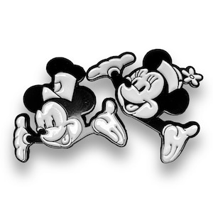 Classic Disney Steamboat Willie and Minnie Retro Modern Pin Set Mickey Mouse WDW Gift Disney Cruise Vintage Mickey, Retro Disney Pin Trading