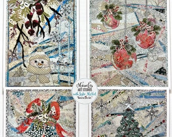 PAPER PATTERN Celebrations! Series 1--Four Projects: Silver Bell, Christmas Tree, Ornaments, Snowman