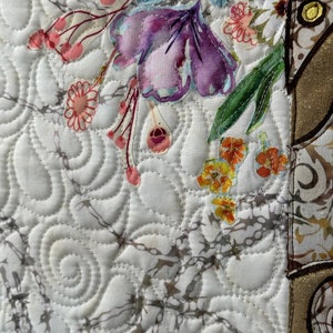 PAPER PATTERN For Collage of Wall Quilt Boot Cut Blooms Palomino Western Country Floral Flower Bouquet image 3