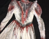 Day of the Dead Victorian corpse bride Costume dress womens size 6 7 unique Halloween Dia de los Muertos dead Senorita wedding