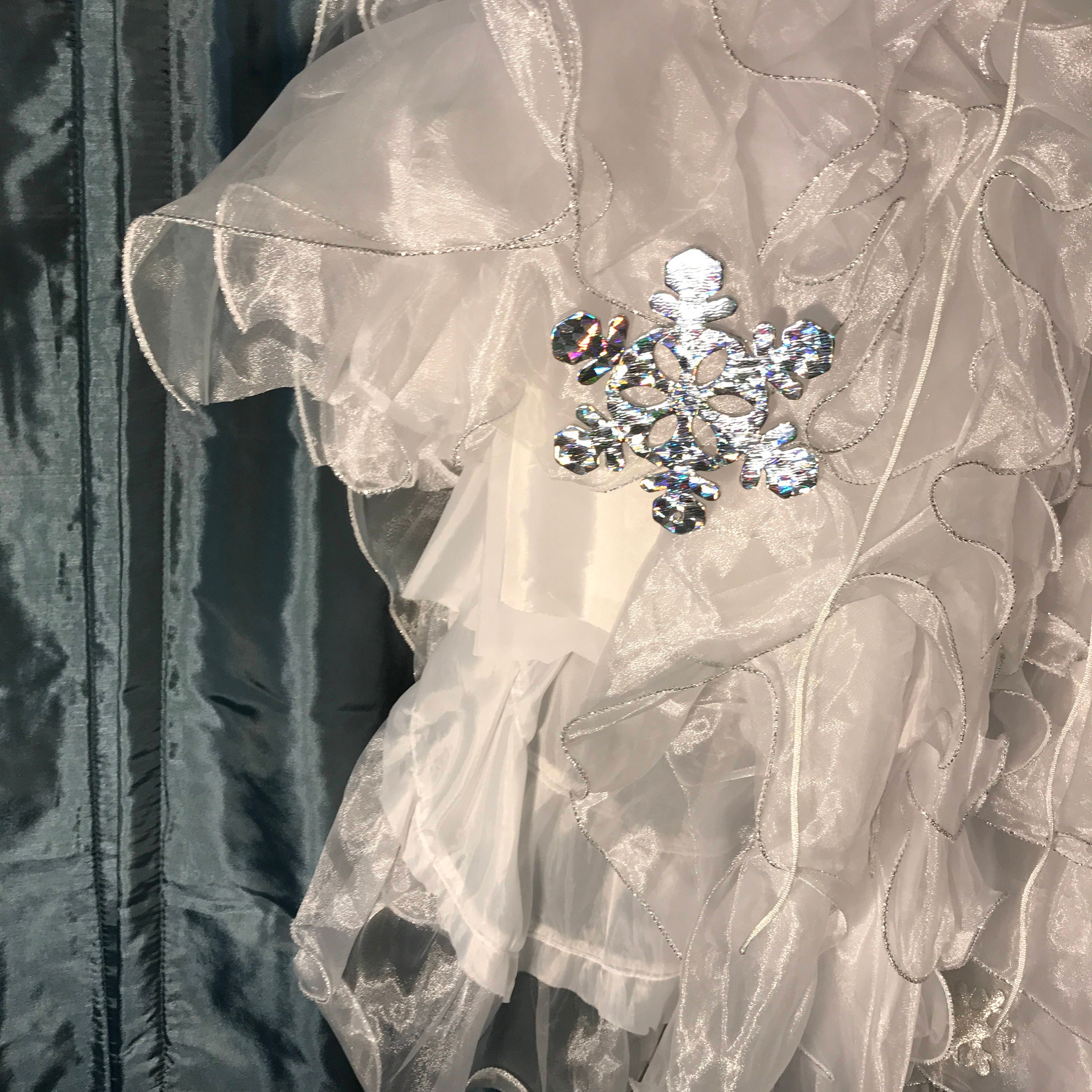 Robe congelée Elsa costume hiver princesse filles taille ...