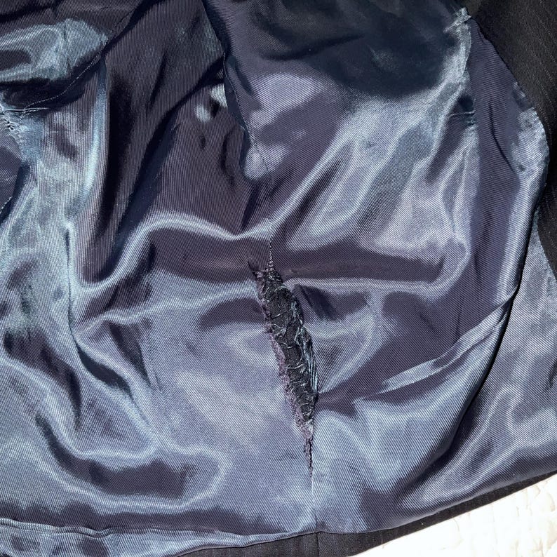 Spider mens jacket unique Halloween costume mens size large black white hand painting afbeelding 6