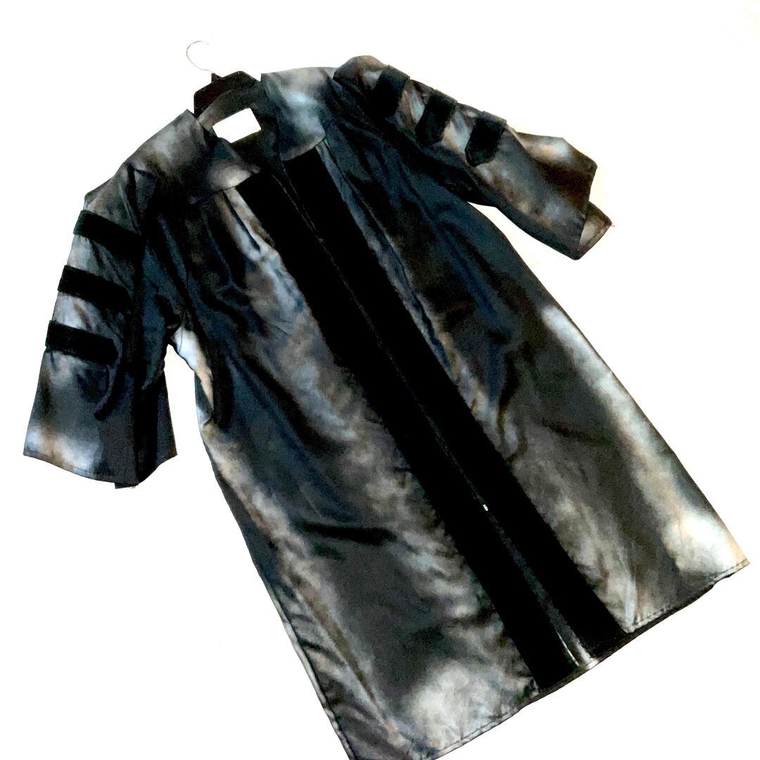 Upcycled Professor Robe Halloween Costume: Gothic Graveyard Painted ...