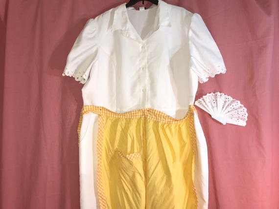 Retro 1960 Style Diner Waitress Dress XL
