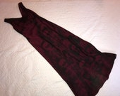 Halloween Day of the Dead corpse bride Costume dress womens size 10 ghost graveyard burgundy chiffon sugar skull dead Senorita gothic