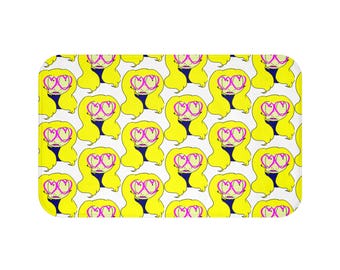 Cartoon Design Bath Mat: Vibrant Memory Foam Bathroom Decor